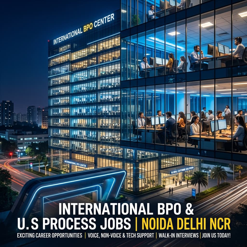 International BPO & US Process Jobs in Noida & Delhi NCR: Salary, Shift Timings & Hiring Guide (2026)