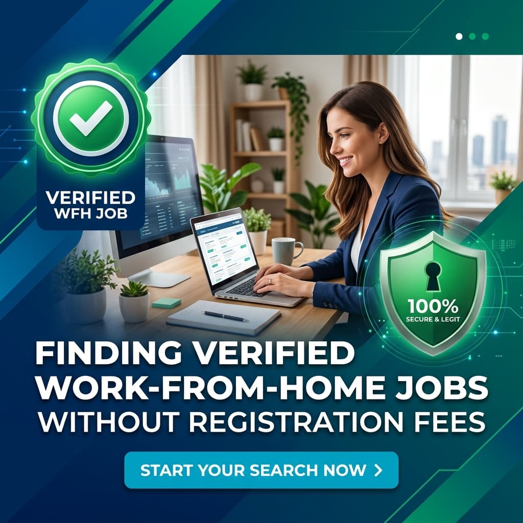 How to Find Verified Work-From-Home (WFH) Jobs Without Registration Fees
